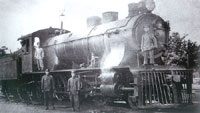 行驶在京汉铁路的火车1923年
